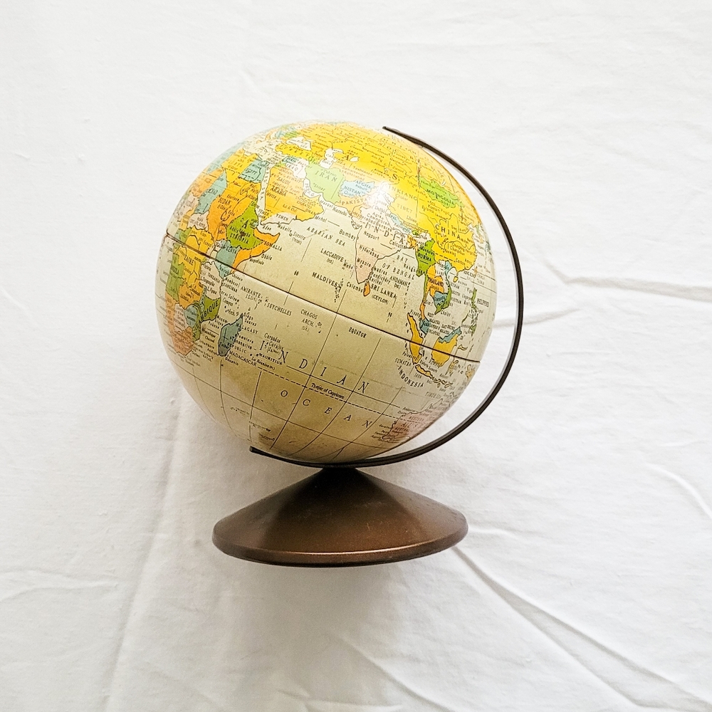 Small vintage globe